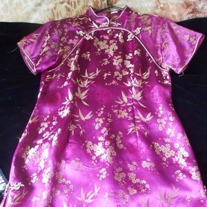 Vintage Oriental Design Dress